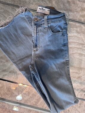 Hollister Light Blue Jeans - Curvy High Rise Flare